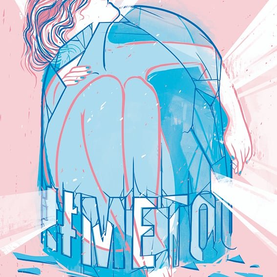 #SilenceBreacking, the image I drawn for the first issue of  Lamantice_Mag. Now the #Metoomovement lives difficult weeks. Now it ask us to be even more careful, and better informed.  #MeToo #MeToomvmt #paolarolloillustration