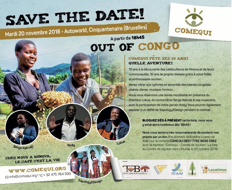 LainiLahaye's tweet photo. Save the date #Bruxelles #Kivu #Comequi avec #Sergekakudji #Kody #lokuakanza https://t.co/HGBk3F1GvD https://t.co/haBDkqDTMJ