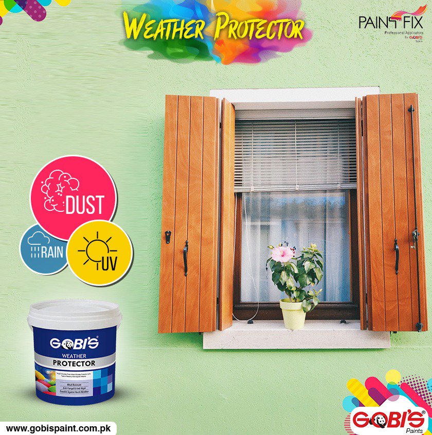 GobisPaintsPK's tweet photo. Reflect care for your home exteriors with superior quality wall protection by #Gobis Let your house withstand all weather conditions bravely!!
#Gobispaints #Thinkthisway #Interiorproducts #Exteriorproducts #Liveincolors #Weatherprotector https://t.co/KiEd2oZFQE