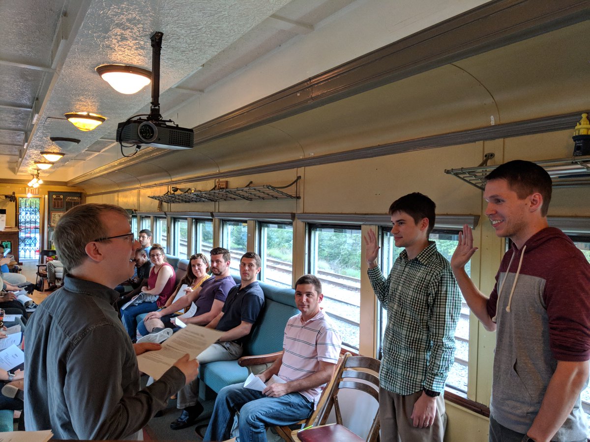 Kent_Jaycees's tweet photo. Join us in welcoming our two newest members, James Hegyi and Kevin Whalen, both of whom were sworn in at last week's Membership Meeting! We're so happy to have you! https://t.co/7fmwSgUMZa