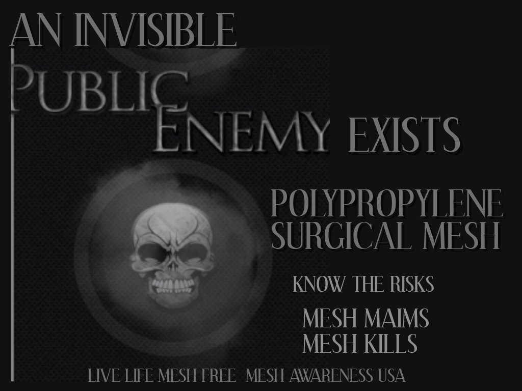 There is #NoSafeMesh A entire #Medical #Community #Doctors #Regulators deem #Surgical #Mesh as a 'Gold Standard' #TurnandBurn Treatment offering no #Alternatives It's #Victims deem it a #WeaponOfMassDestruction   #FDA #TestTheMesh #Immunotoxicty #nuremburgcode #InformedConsent