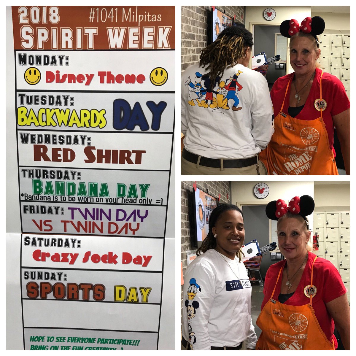 VOA Committee is hosting Spirit Week for the associates and today was Disney Theme!!! Now let the week of fun(ny) begin🤪😎 #VOACommittee #SlowDownAndHaveFun #SpiritWeek2018 #1041proud