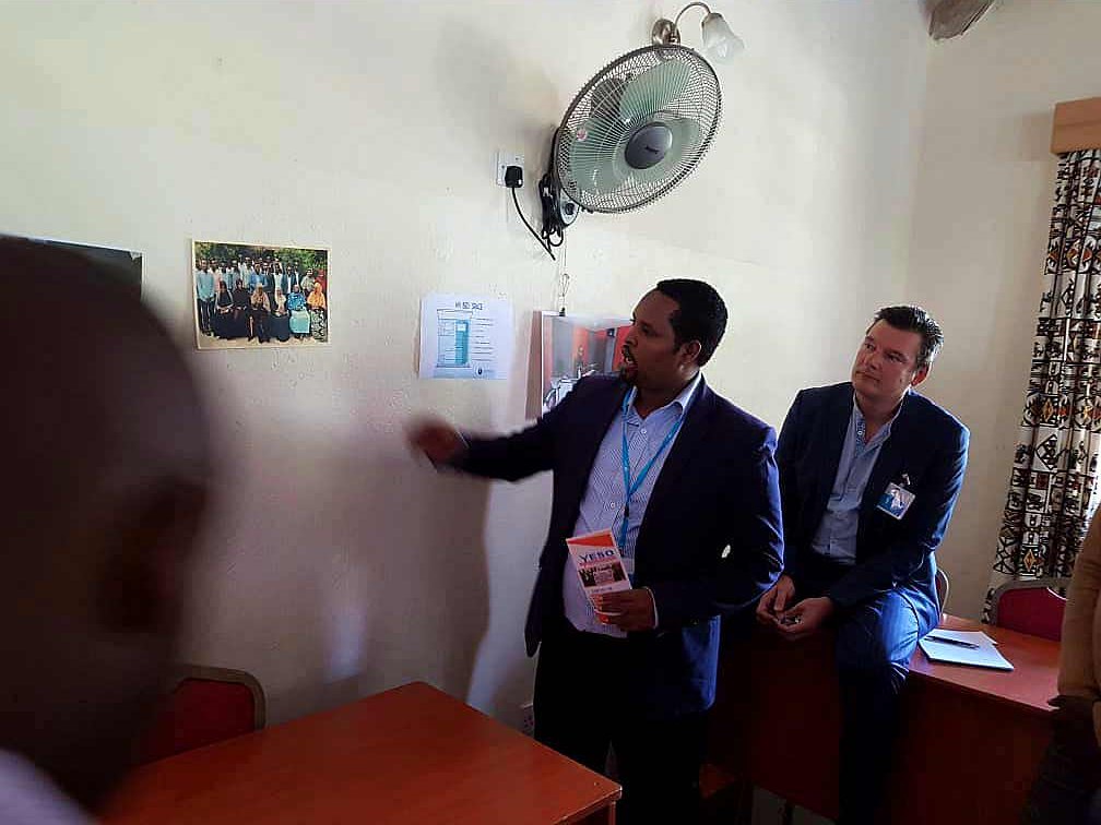 yeso_org's tweet photo. YESO Executive Director making presentation to the Beyond Extremism YESO activities taking place at Nairobi Kenya organized by DW AKADEMIE
#Beyondextremism
#dw_akademie
#c_harjes
#jmout https://t.co/r5fisv3T3u