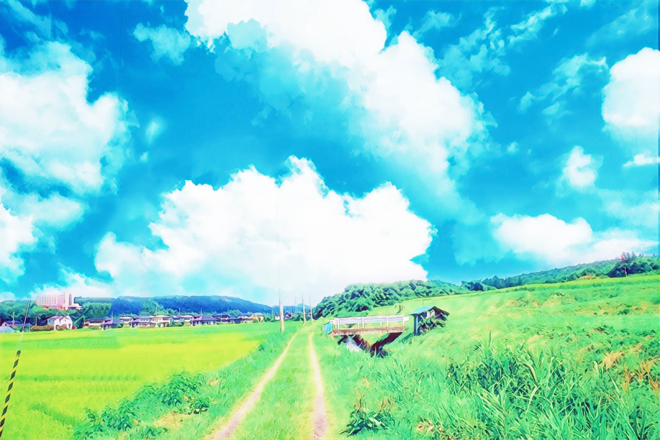 Toru Photo Movie ジブリに出てきそうな田舎の風景です 緑と川しかない ど田舎ですが 私にとっては癒される光景です 小さい頃はこんなところを走り回る野性児でした 田舎 ジブリ 夏空 青空 T Co Vkiqqvkifc Twitter