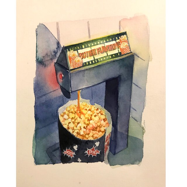 近くの映画館にプレデターを観に行く。日本の映画館より椅子がゆったりしていて、ボタンを押すとフットレストまで登場!もう一つ、ポップコーンに追いバターができる機械を発見したけれど、少し試してやめておくことにした🤨
