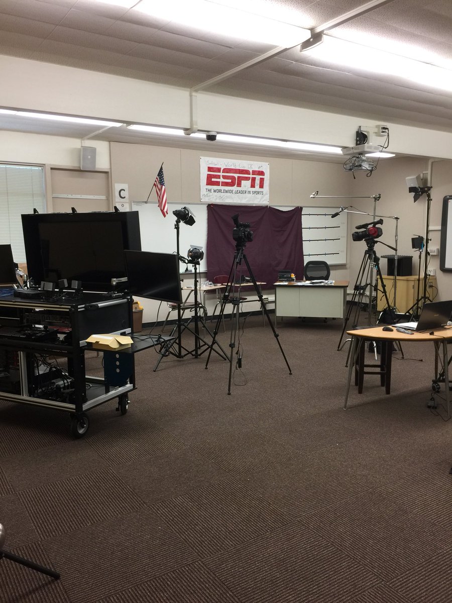 Thanks to the first Producers of ETV &amp; Mr. Boaz for giving up Saturday to unpack, label, &amp; set up the ETV studio.  We made two “sets,” w/ plans for a 3rd. Aztec Productions presents...ETV!
<a href="/EdServicesPYL/">Educational Services</a> thank you for supporting our program! 
Follow us, share &amp; watch us learn!!