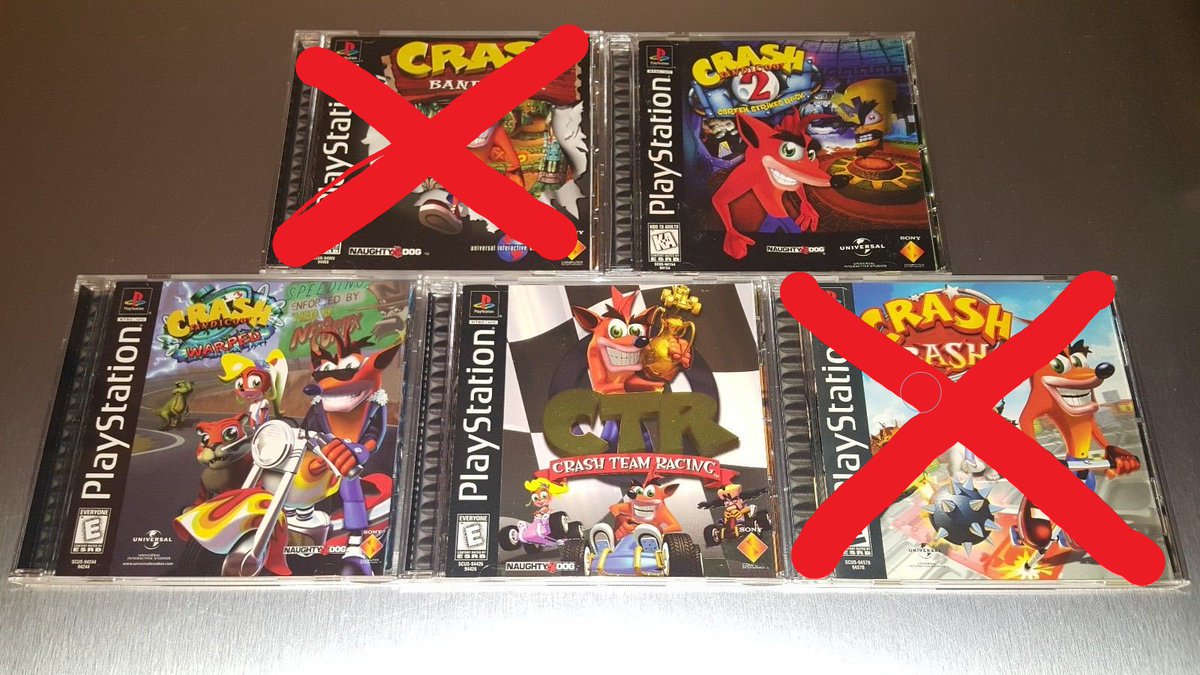 Dollar Aan het water kleurstof Crashy News Twitterissä: "@CrashBandicoot PlayStation 3: - Original Trilogy  (Crash 1 is limited in availability?), CTR, Bash (JP) on PSN - All PS3 can  play the PS1 Crash games - BC PS3