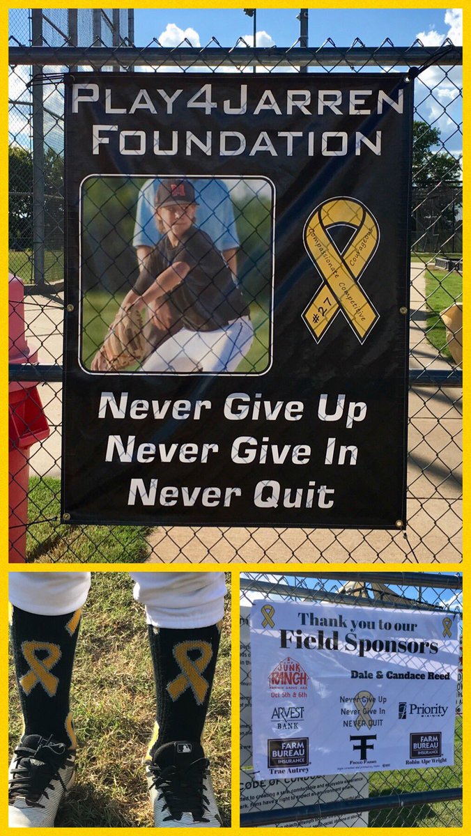 KCharlton4's tweet photo. The BB community came out in full force and helped raise over $23,000 for Childhood Cancer. TY for helping us Celebrate Jarren and making a difference in a child’s life. His Legacy will forever change lives.
#27Forever #NoOneFightsAlone @play4Jarren 
https://t.co/7IH8tC3mSS https://t.co/3hhAsIv4P1