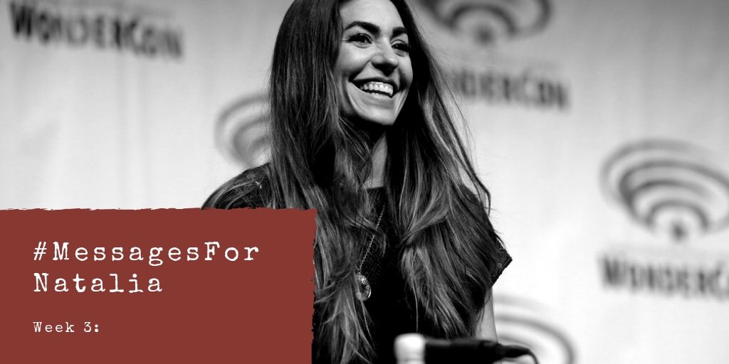CouncilofSHIELD's tweet photo. For the Week 3 of #GraciasNatalia, you are very much welcome to share your messages &amp; tweets for this wonderful woman ☺️

#MessagesForNatalia https://t.co/6bvOW9WZmT