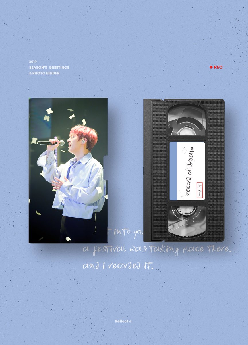ReflectJ_91's tweet photo. -

2019
Season's greetings
&amp;
Photo binder

"Record a Dream📽"

coming soon

- https://t.co/4gWW2pcalO