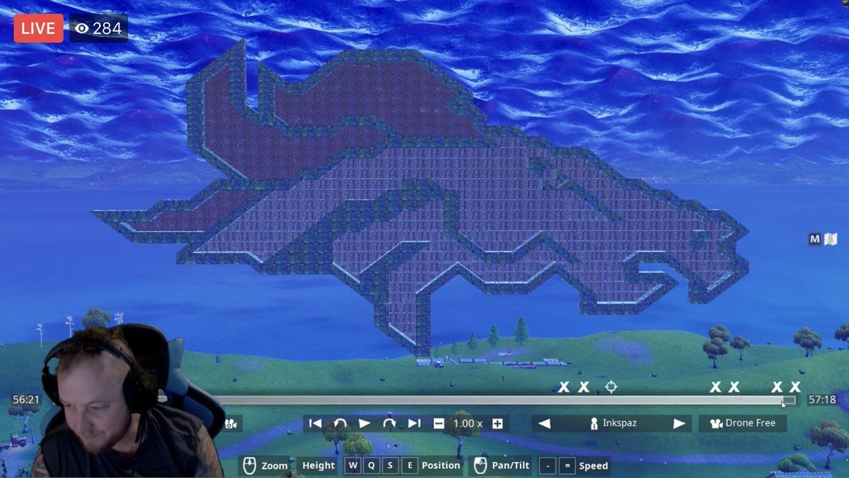 jonnyrocket941's tweet photo. This streamer just built the @Broncos logo on fortnite.... this is dope π± #inkspaz https://t.co/3yTxC9mDr4