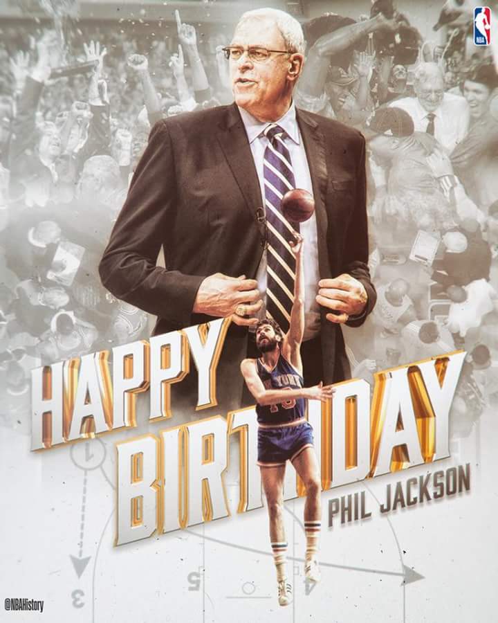 Happy birthday to Phil Jackson, whose 13 combined titles (11 as a coach) rank first in              