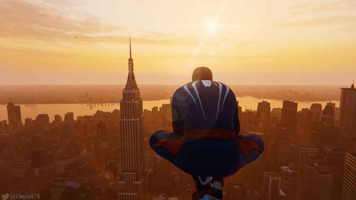 Onyx076's tweet photo. More Spidy shots tonight! #screenshotsofonyx @PlayStation #SpiderManPS4 https://t.co/3BHY6czqvx