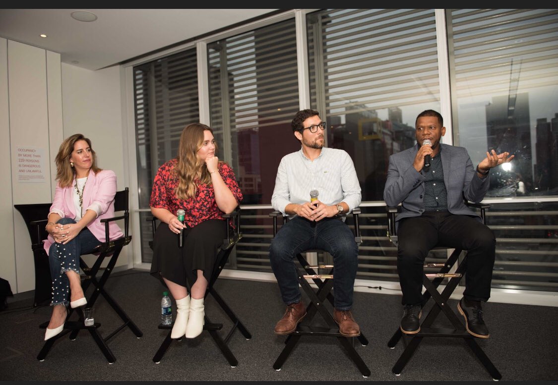 NYTLatinoNet's tweet photo. A recap of the Hispanic Heritage Month celebration hosted be The Nyt  Latino Network . Thanks  to our executive sponsor @dianebrayton and our panelists from LinkedIn, Google and Twitter 
Thus event was a collaboration with Mindot lead by  @ruidelgado and Natalie Abuchaibe . https://t.co/x6FGGleSLN