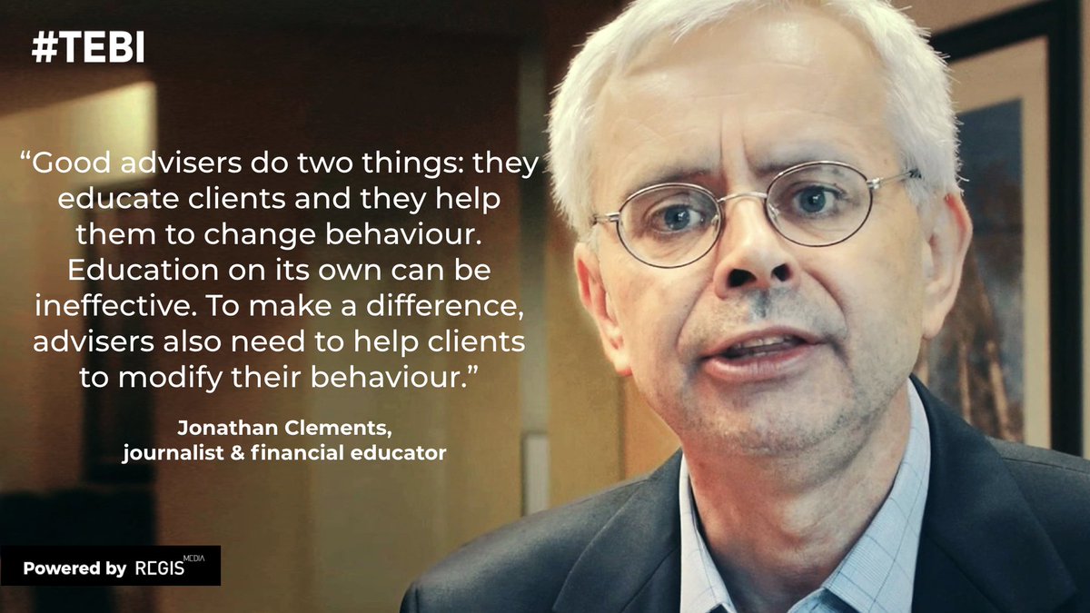 RobinJPowell's tweet photo. Jonathan Clements: Good advisers educate and change behaviour — and you can’t have one without the other @ClementsMoney #FinancialBehaviour #TEBI https://t.co/F5zKAmrkow https://t.co/lLZ8H3zlI7