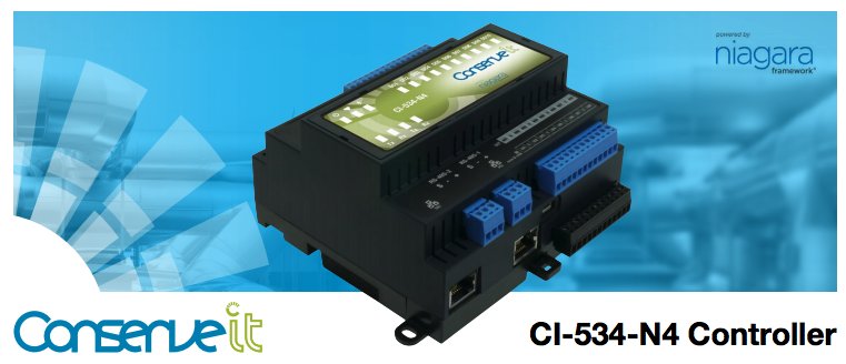 Following on from the huge success of Conserve It's CI-534 using Niagara 4.2 IoT Edge Controller, Conserve It is proud to announce the release of the compact powerful edge IoT controller CI-534 running <a href="/TridiumInc/">Tridium Inc.</a> Niagara 4.4. ow.ly/3D6B30lRsYq
