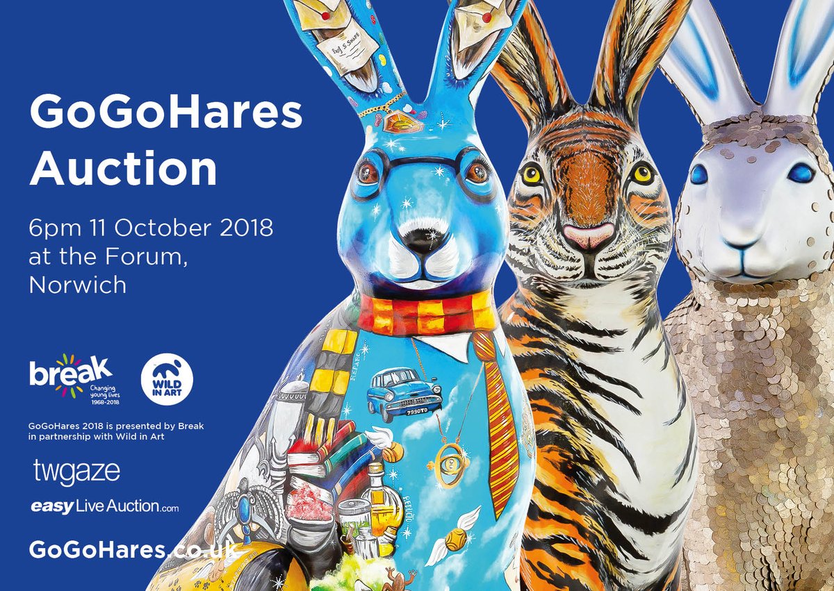 What a line up and who wouldn't want to own one of these beautiful sculptures. The auction is on 11 October where 50 city hares will go under the gavel with <a href="/TWGaze/">TW GAZE</a> @talktalbot for <a href="/break_charity/">Break</a> <a href="/GoGoHaremione/">GoGoHaremione</a> <a href="/GoGoTigeHare/">GoGoTigeHare</a> <a href="/heptahare/">Heptahare</a> for more see gogohares.co.uk/auction