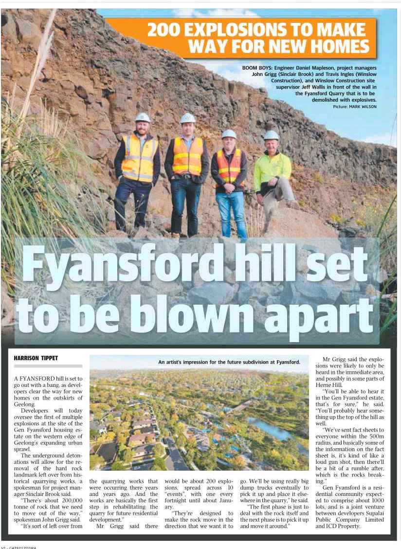 Thanks <a href="/geelongaddy/">Geelong Advertiser</a> <a href="/Hwtippet/">Harrison Tippet</a> <a href="/liamhoulihan/">liamhoulihan</a> for covering the #genfyansford rehabilitation works #geelong