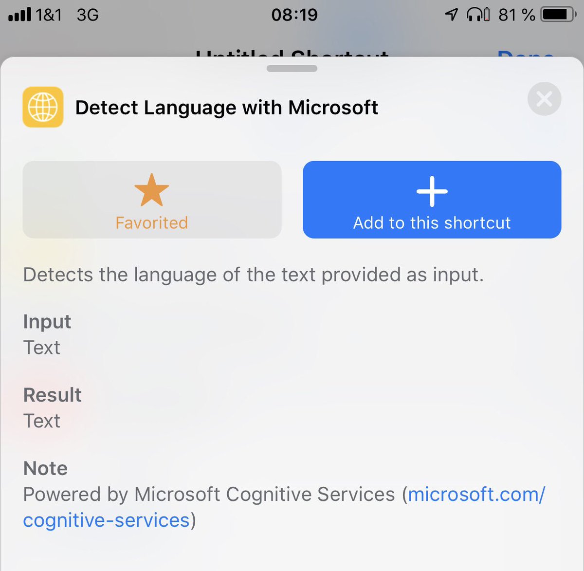 Just found that in the new shortcuts app for ios 12. It seems that they are opening up a bit 😉 #ios12 #crossplatform?