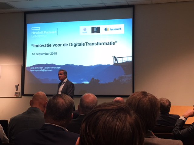 Bijeenkomst Innovatie voor Digitale Transformatie <a href="/HPE/">HPE</a> met Douwe <a href="/douwelycklama/">Douwe Lycklama</a> over #afsprakenstelsel iSHARE gaat van start!