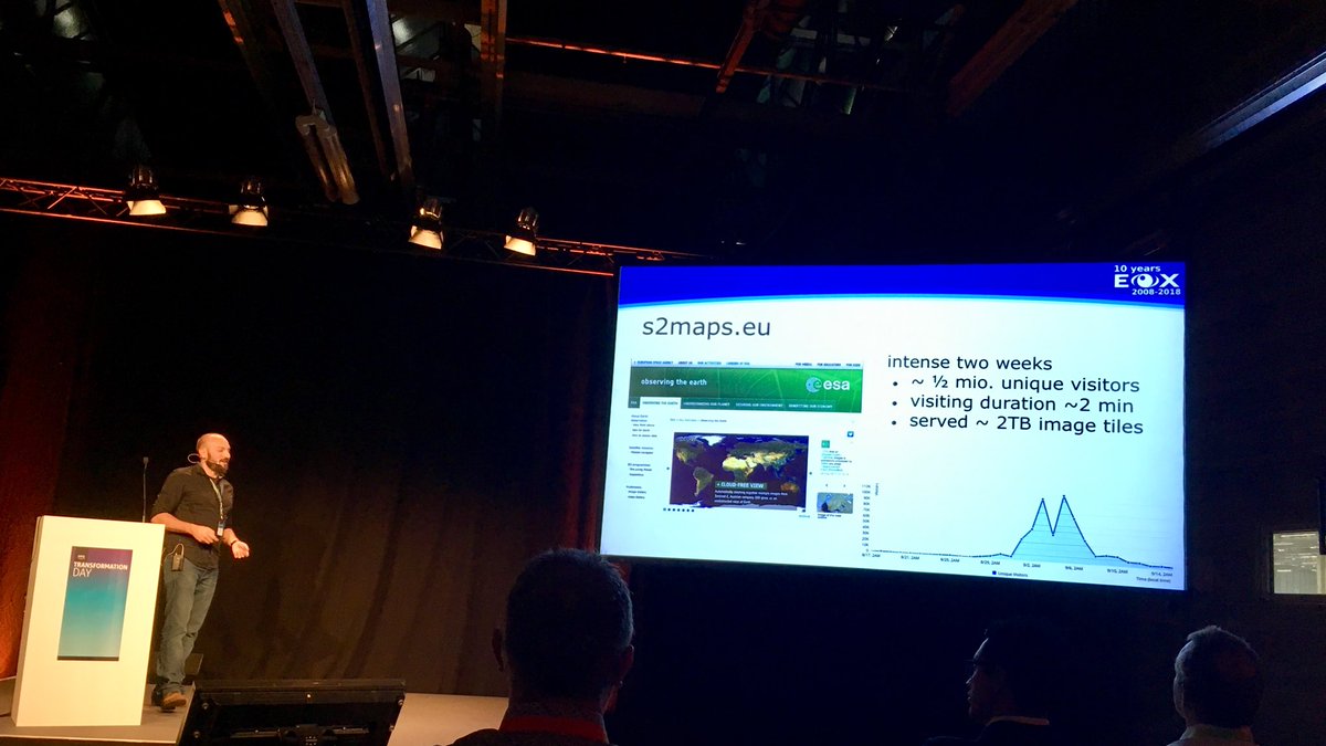 wortSPIEL77's tweet image. The earth in 80,000,000,000,000 pixels. @ungarjo educating the community about putting #opendata to work on the cloud at #AWSTransformationDay in Munich. #EarthOnAWS