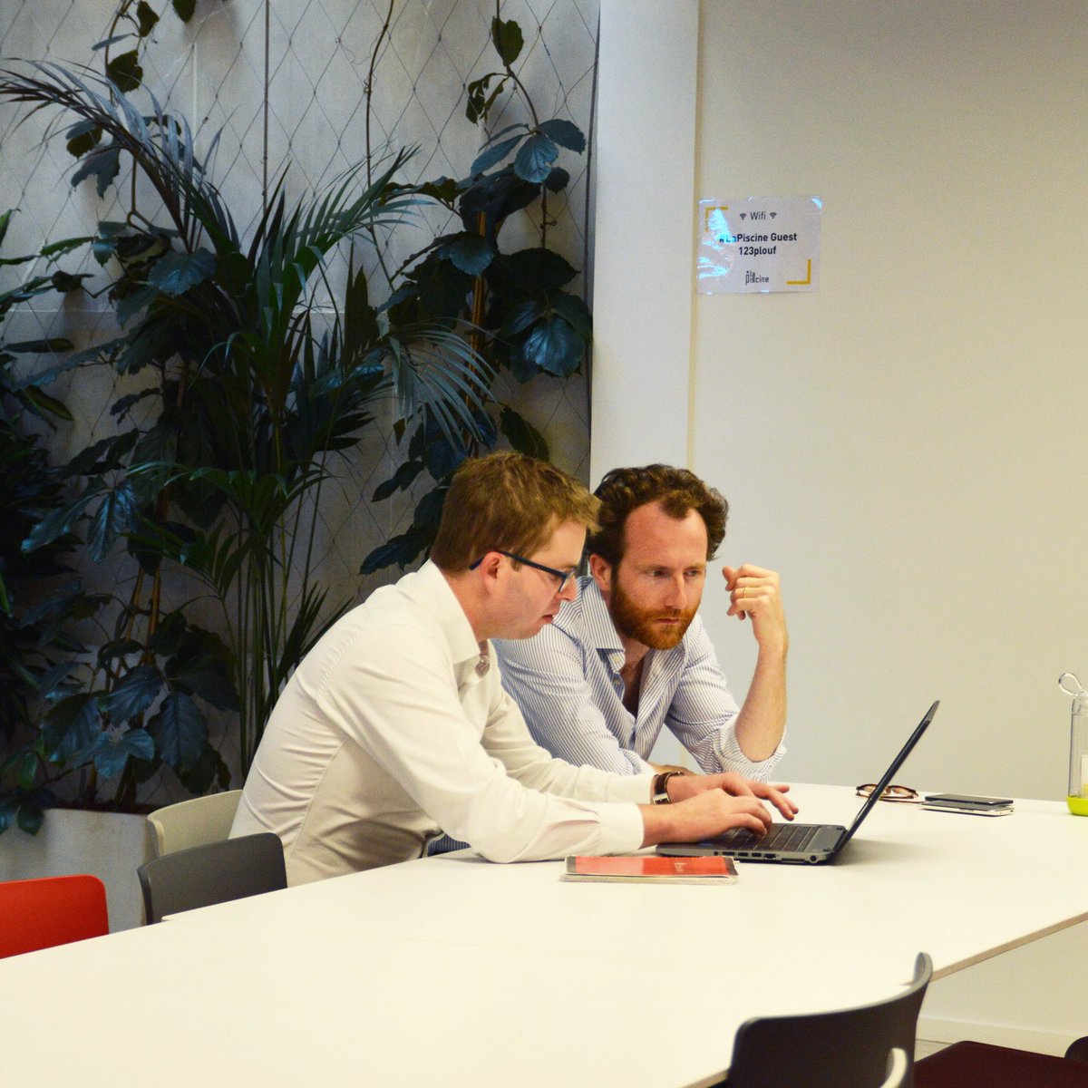 Top départ pour #Speedup, le programme d’accélération by <a href="/LaPiscine_io/">#LaPiscine</a> ! Un grand welcome à Antoine Quenette &amp; Aurélien Robert, sélectionnés dans le cadre du programme d’intrapreneuriat de la <a href="/SocieteGenerale/">Societe Generale Group</a> “Internal Startup Call” !

<a href="/XLagarrigue/">Xavier Lagarrigue</a> <a href="/OlivierHemar/">Olivier Hemar</a> <a href="/sebbourguignon/">Sébastien Bourguignon</a>