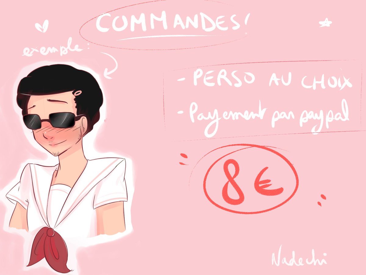 xNadechi's tweet image. COMISSIONS !!

Le chien de @John_Neige est dans un était critique. N'ayant pas assez d'argent pour payer les soins, il a ouvert une cagnotte. J'ai décidé d'ouvrir des commandes à 8€ dont les sous lui seront entièrement reversés.
leetchi.com/c/aidez-nous-a…

RT aprécié :)