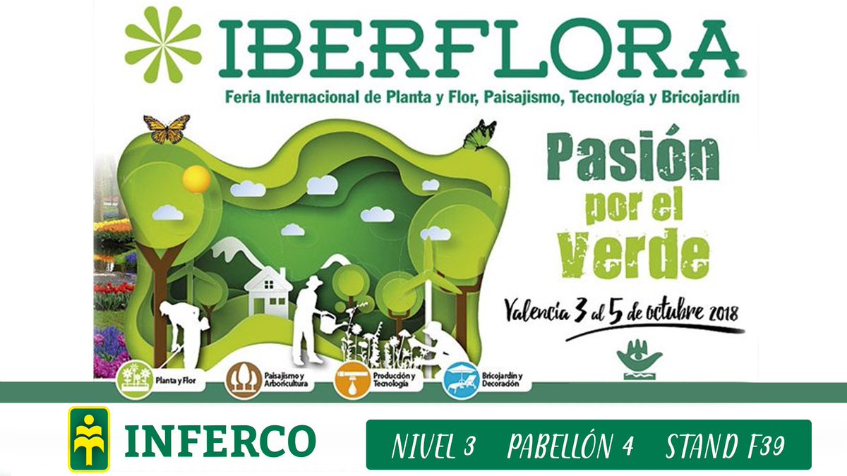 Inferco's tweet image. INFERCO S.L.  estará presente en IBERFLORA 2018. Con muchas novedades que seguro te van a encantar. ¿Te pasas y nos vemos? Estaremos encantados de enseñártelo todo :)