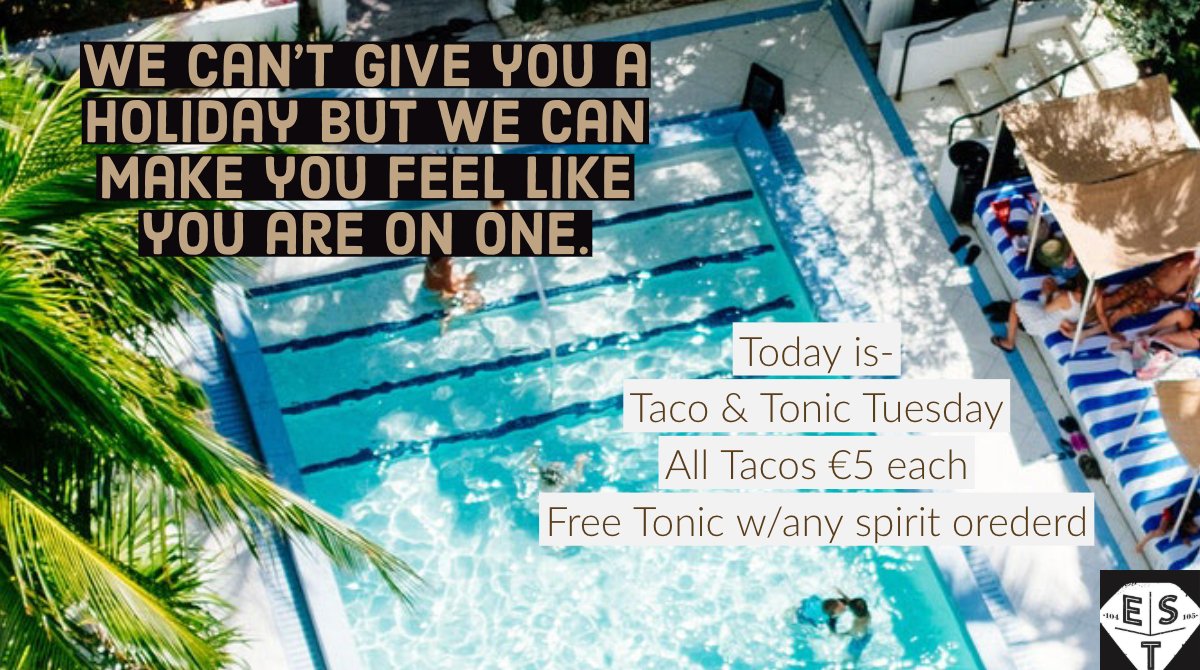 Finally it is here! Taco &amp; Tonic #Tuesday #Dublin 104 Lw Leeson street