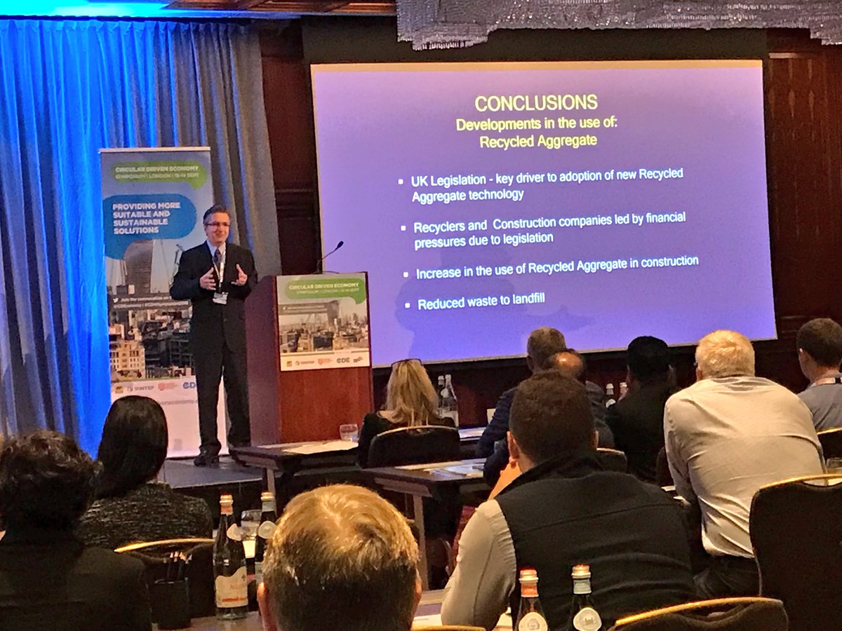 cdegroup's tweet photo. A great talk from Professor Marios Soutsos from @QUBelfast on the opportunities for recycled C&D waste material and the challenges for the ‘urban’ quarry.
#CDWSymposium2018 #circulareconomy https://t.co/2fcMUTP0BU