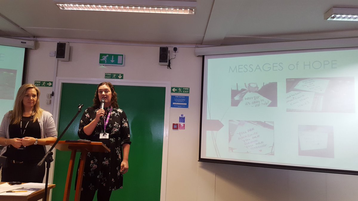 NPSNWSE's tweet photo. Taking time on our development day to support suicide awareness week. Excellent presentation by Mandy Bailey and staff now writing messages of hope. https://t.co/3YaniNWF4t