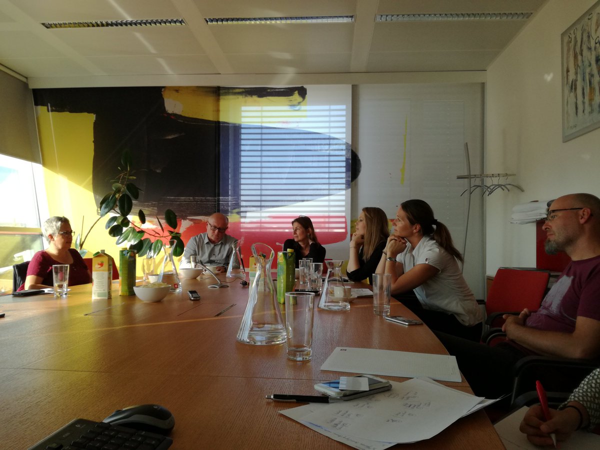 MarleneDoiber's tweet photo. First discussion on #active2work together with experts from different sectors #Health #Mobility #research #Businessagency #Tradeunion ... today: discussion with employees #tbwresearch @bmvit_infothek #feasibilitystudy #mdz https://t.co/fE4DWL5xzN