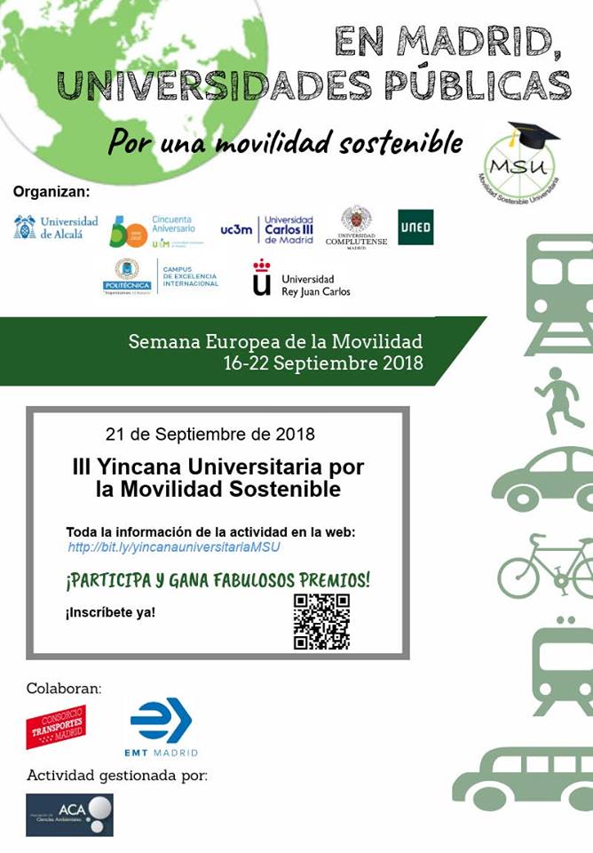 ofiverdeURJC's tweet photo. Inscríbete y participa en la III Yincana Universitaria por la Movilidad Sostenible que celebramos el próximo 21 de septiembre. Recorrerás lugares emblemáticos de Madrid utilizando alternativas de movilidad sostenible. 
Más información e inscripciones en: https://t.co/qPbdd6tXdC https://t.co/Umgl5zhvuM