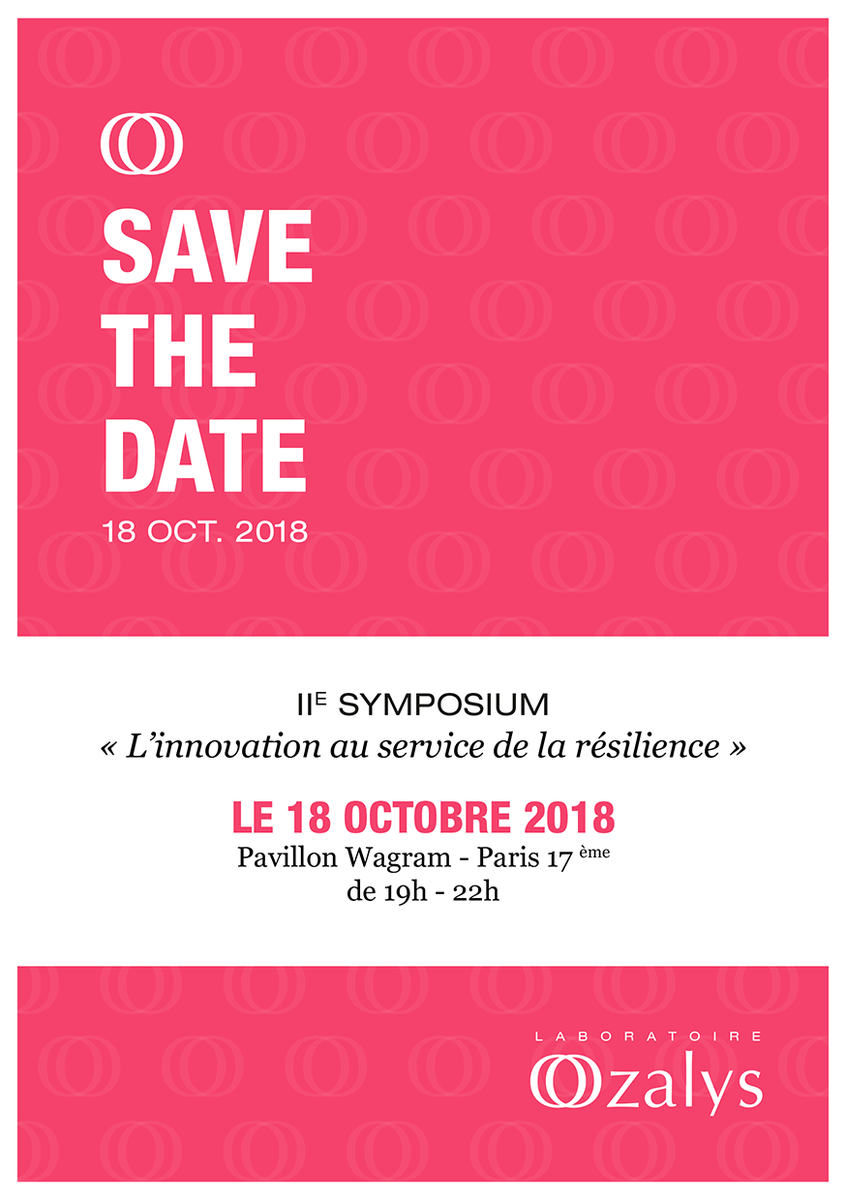 OzalysCosmetics's tweet photo. 🌹 Pour #OctobreRose, nous avons le plaisir d'organiser notre 2ème Symposium le 18 octobre à #Paris autour d'une idée fédératrice : "L'innovation au service de la résilience". #Cancer #FightingCancer @CanceratWork @ROSEMAGAZINE1 https://t.co/oVXkYRgNVV