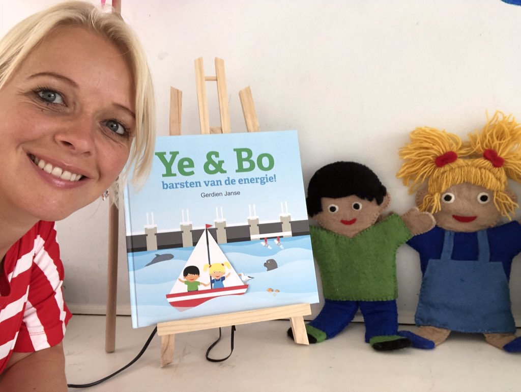 Deze week weer aan de slag op een basisschool met het boek ‘Ye &amp; Bo barsten van de energie!’ Educatieve les over duurzame energie in Zeeland.