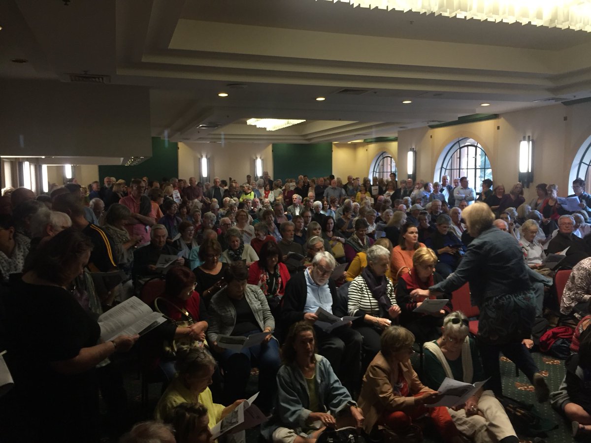 sutton_john's tweet image. The overflow room at Newcastle City Hall tonight to save the Regal Cinema, which is threatened by a Newcastle Council proposal that will restrict parking for the Regal to the extent that it will make it non-viable.