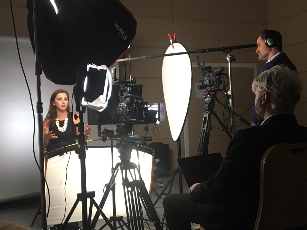 Prof. <a href="/lamisjomaa1/">Lamis Jomaa</a> from <a href="/AUB_Lebanon/">American University of Beirut</a> being interviewed by the <a href="/wef/">World Economic Forum</a> on food security. #amnc18