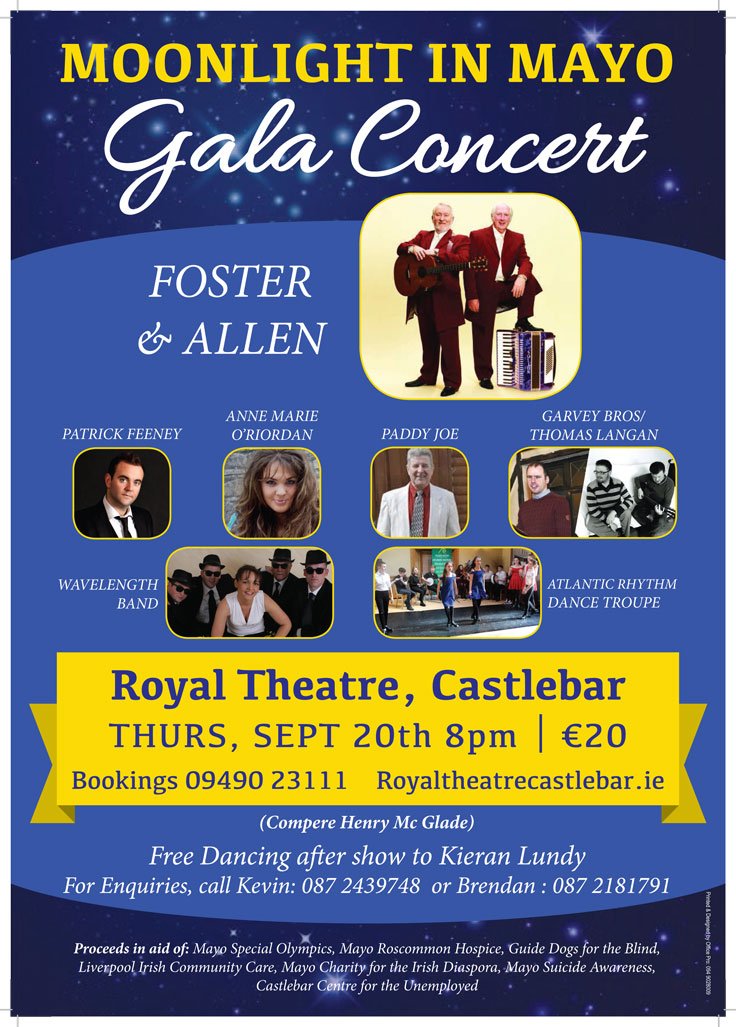 Join us on September 20th for "Moonlight in Mayo" - A wonderful gala concert in aid of a host of charities Tickets are available here ➡️ tinyurl.com/ybtzqree  <a href="/musicinmayo/">Music in Mayo</a>  <a href="/AllThingsMayo/">All Things Mayo</a>  <a href="/mayotourism/">Mayotourism</a>  <a href="/MayoDotIE/">Mayo.ie</a>