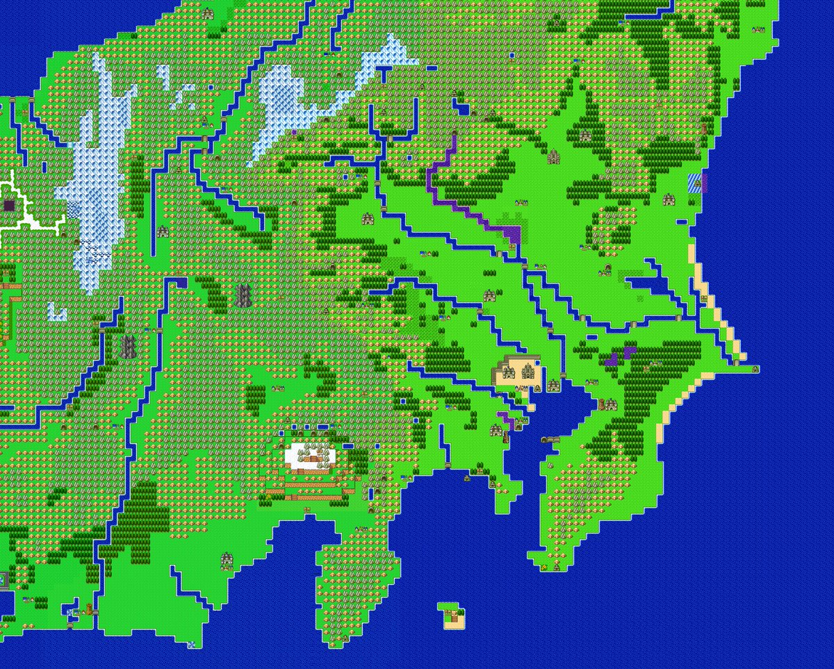 レインズワース シャロン Twitterissa ドラクエ日本地図 北海道 関東エリアかな