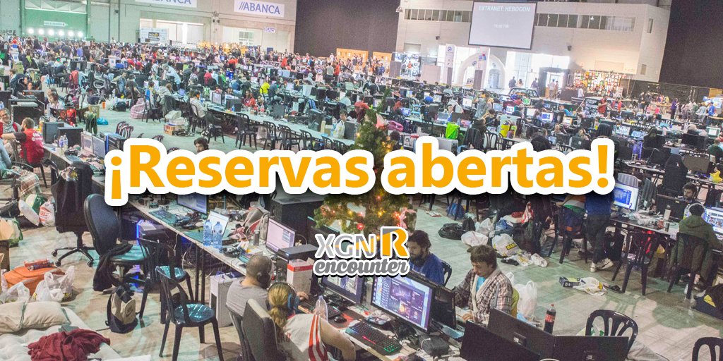 XGNIntermax's tweet image. ¡Abertas as reservas á #XGNREncounter18!

¡Non esperes nin un segundo para reservar a túa praza nunha das lanpartys máis grandes de España!

¡Temos moitísimas novidades, así que atentos porque en breve comezaremos a soltar toda a artillería! 

¡Este ano vai ser épico!  😎