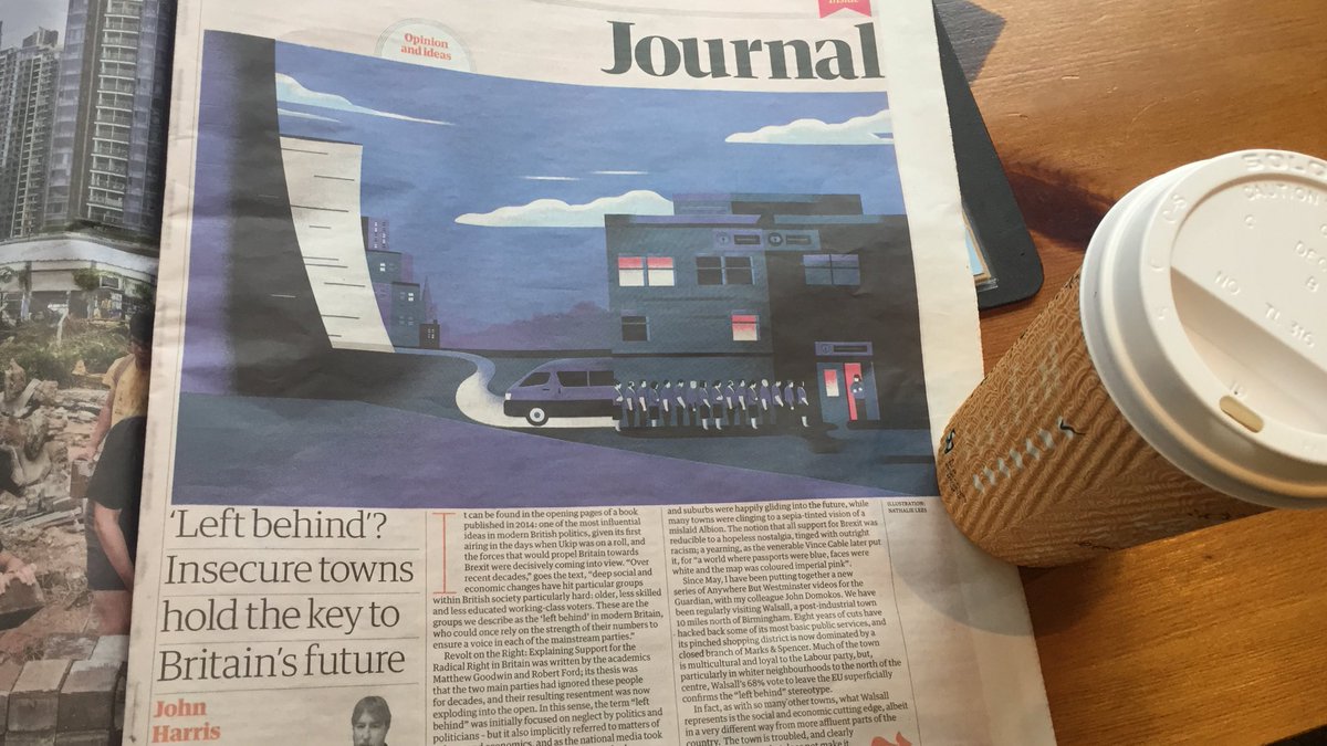 Interesting thoughts from @johnharris1969 on how towns across the UK have been left behind, many communities feeling marginalised. Is this where #Brexit debate is really happening, on the sofas of the deprived? Good piece supplementing the #AnywhereButWestminster series