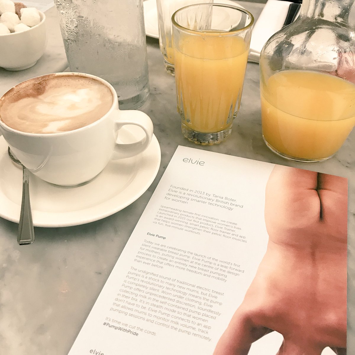 WithFranca's tweet photo. Really excited to listening to Tania Boler and her new Elvie Pump, the world’s first silent wearable breast pump! #pumpwithpride #itstimetounplug @helloelvie https://t.co/BeUihzgMR3