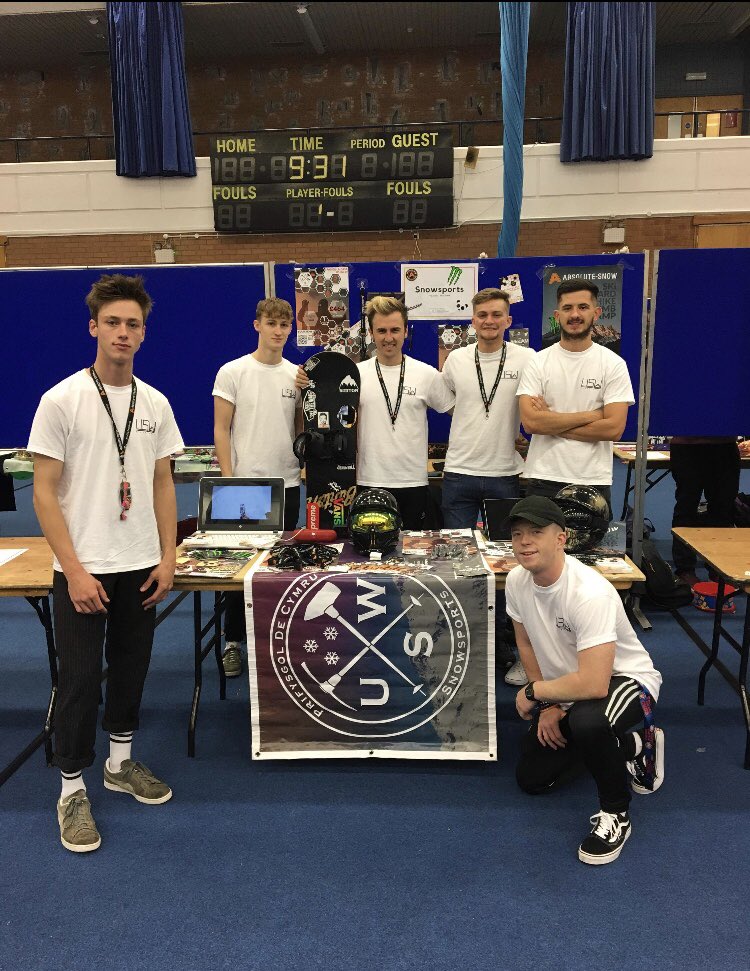 USWSnowsports's tweet photo. Day 2: This time we’re at the Sports Centre in Treforest, come down and see us for information and free goodies!! #USW @USWSU  @UniSouthWales #snowsports https://t.co/ZolckyTUNw
