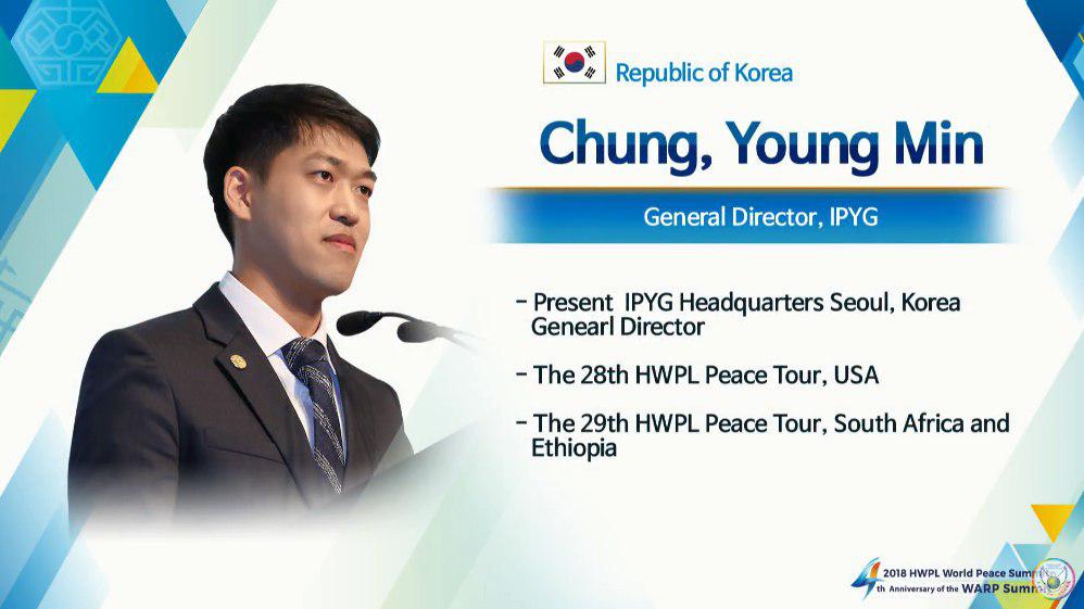 ginamoon123's tweet photo. IPYG director had an address. 
He was talking about the importance of #DPCW with understandable words.
I support #DPCW 
I hope everyone who wants peace also will support #DPCW.
#918WARPSummit It's still on playing. Check it out https://t.co/FIPOiWbMfl https://t.co/PgoibOnCEx