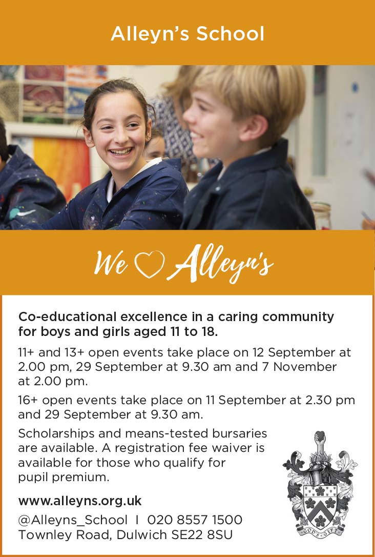 Considering independent education? Visit @Alleyns_School open day Saturday 29th September 9.30am 11+, 13+ and 16+ #independentschools #dulwich