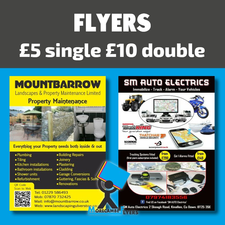 MorecambeFlyers's tweet image. All artwork is bespoke (no templates)
No hidden fees
No extra revision fees
Artwork kept on file for future use
If changes are needed as long as less then 50% change to held artwork then changes are FREE.
#designtoprint #artforsale