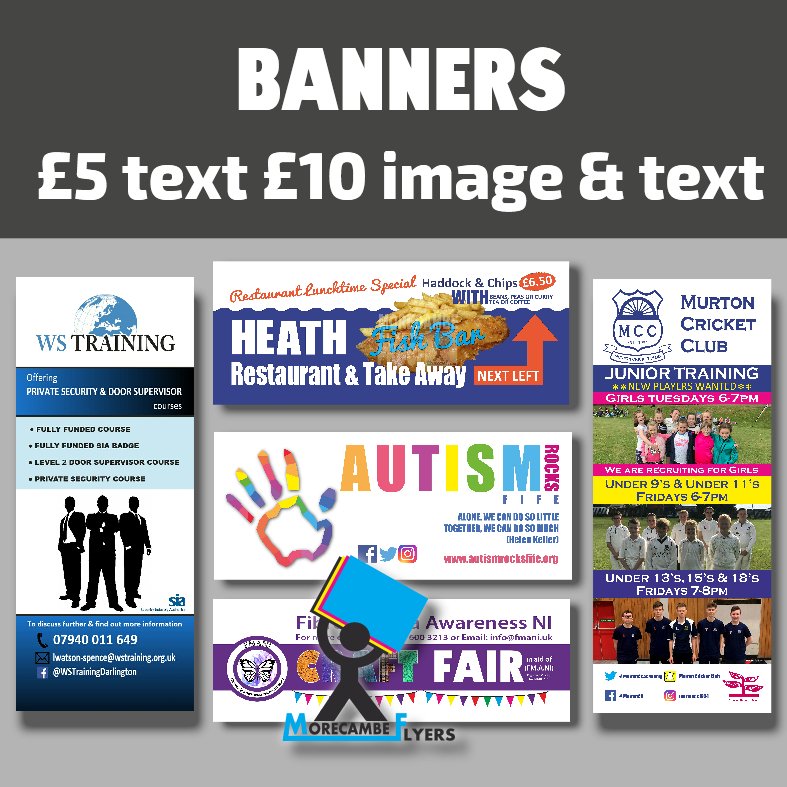 MorecambeFlyers's tweet image. All artwork is bespoke (no templates)
No hidden fees
No extra revision fees
Artwork kept on file for future use
If changes are needed as long as less then 50% change to held artwork then changes are FREE.
#designtoprint #artforsale