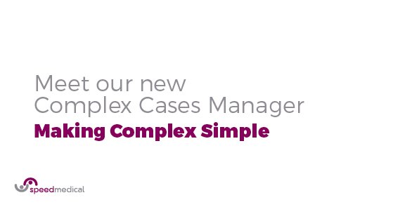 SpeedMed's tweet image. On the blog: Meet our NEW Complex Cases Manager #MakingComplexSimple 
ow.ly/QEz150iV7En