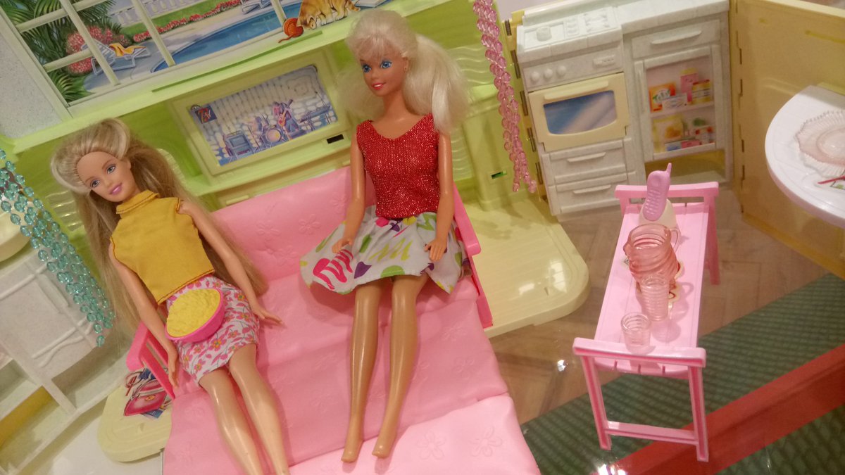 MaidstoneMuseum's tweet photo. 150 years separate these miniature rooms in 'Re-inventing the Doll's House', our new, quirky (and free) exhibition. Barbie looks less comfy than her 19th century predecessors... https://t.co/XJ2yhq0rS5