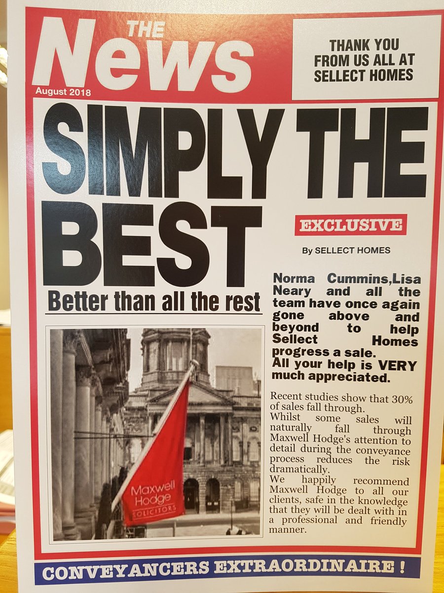 Kelly_Monaghan1's tweet photo. ๐๐ Well done team!
@maxwell_hodge #simplythebest #conveyancing #salesandpurchases #probatesales @sellecthomes https://t.co/keyT0MSi16